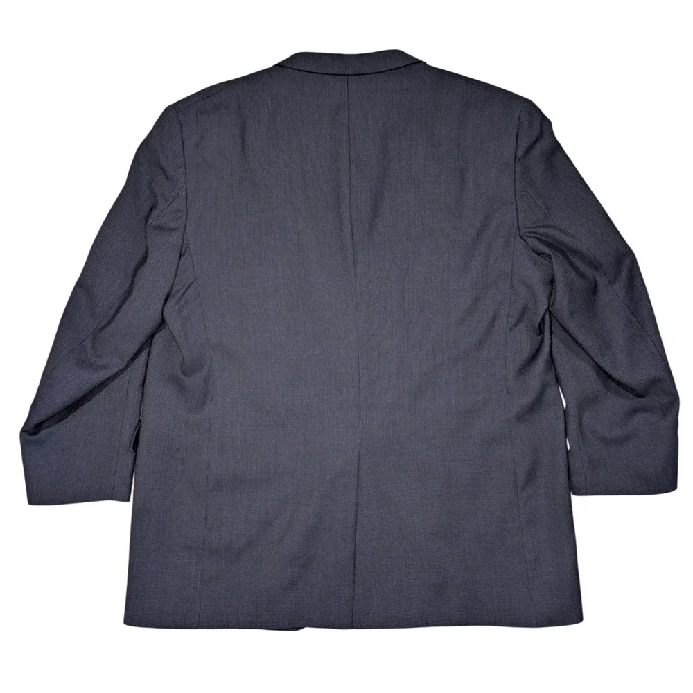 Jos A Bank Travelers Collection Navy Blue 100% Wool Blazer Sport Coat‎ 48L
